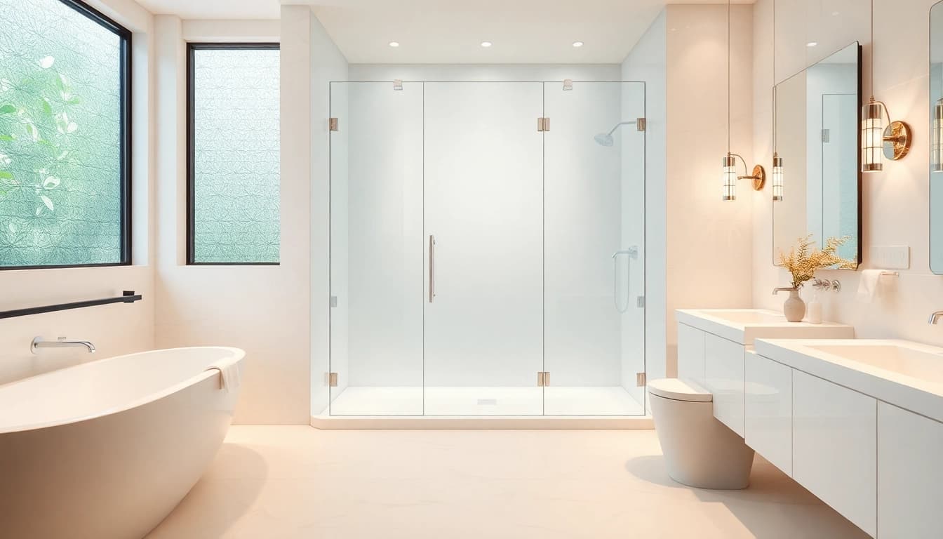 Explore the beauty of elegant showers au in a modern bathroom with sleek, minimalist design elements.