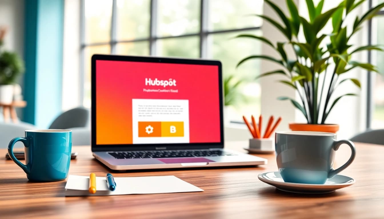 Craft an engaging hubspot marketing email in a professional digital workspace environment.