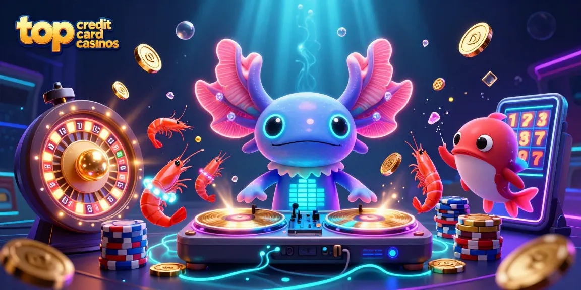 Experience the thrills at top credit card casinos with vibrant characters and dynamic game elements.