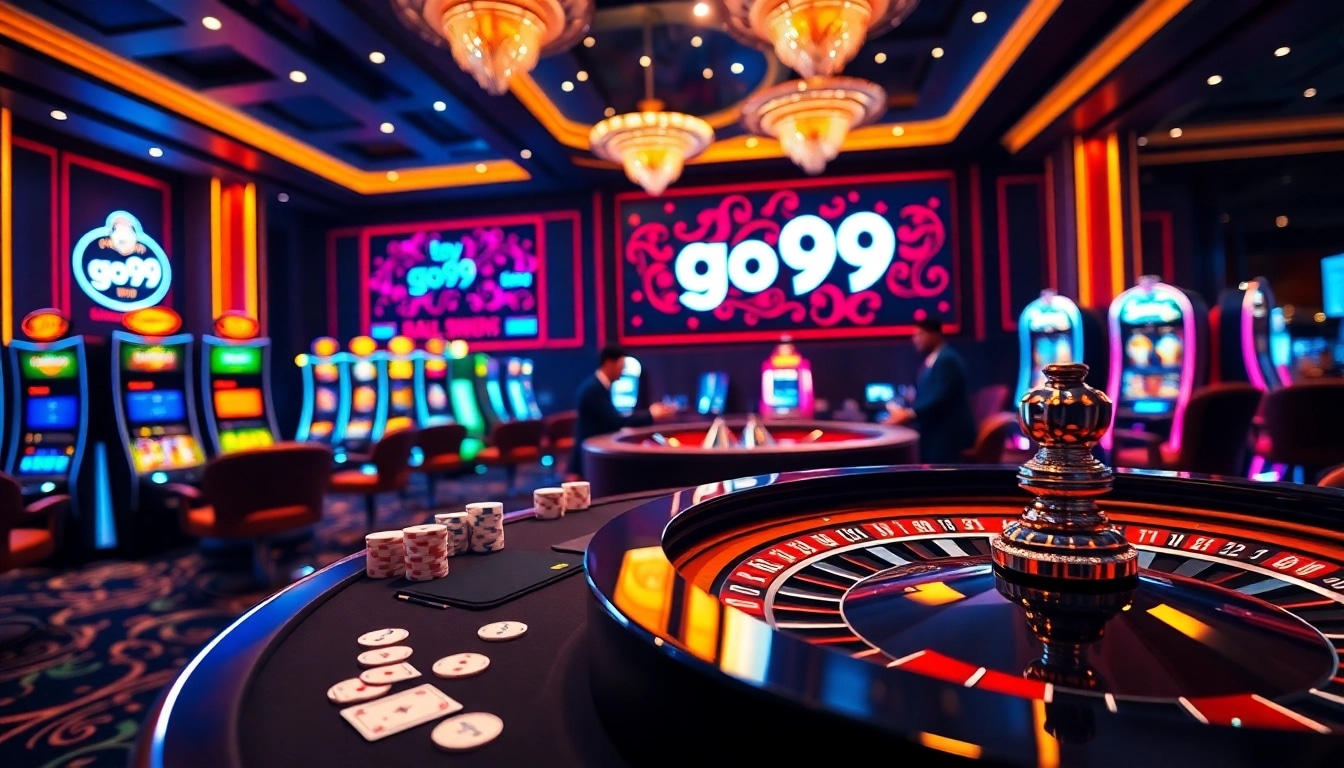 Experience the thrill of go99 gaming in a luxurious casino ambiance filled with excitement.
