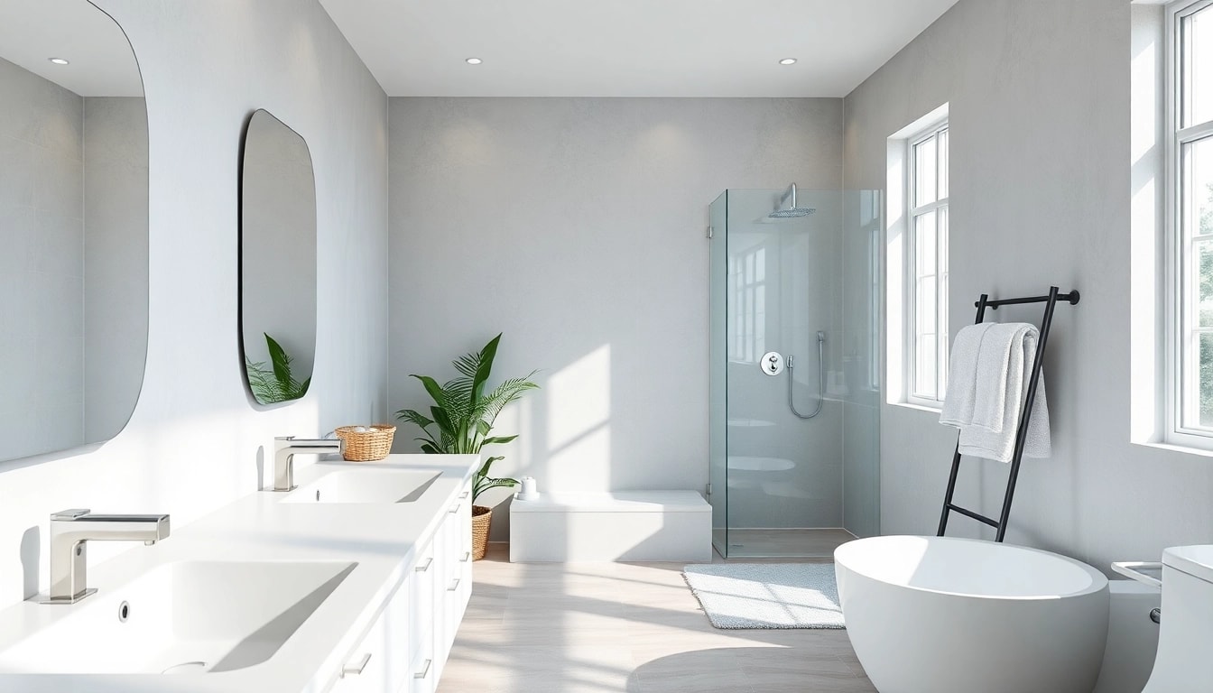 Sonni sanitär hochwertiger Badezimmerbereich mit modernen Sanitäranlagen und nachhaltigen Materialien.
