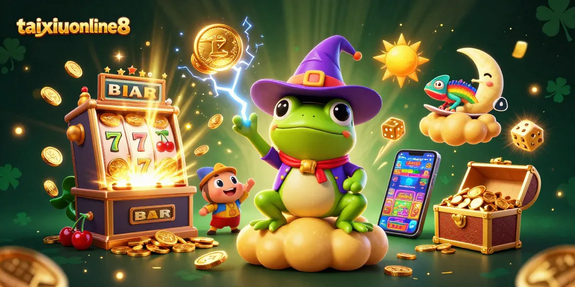 Engage in rich gameplay with taixiuonline8, featuring colorful characters amidst jackpots and thrilling casino action.