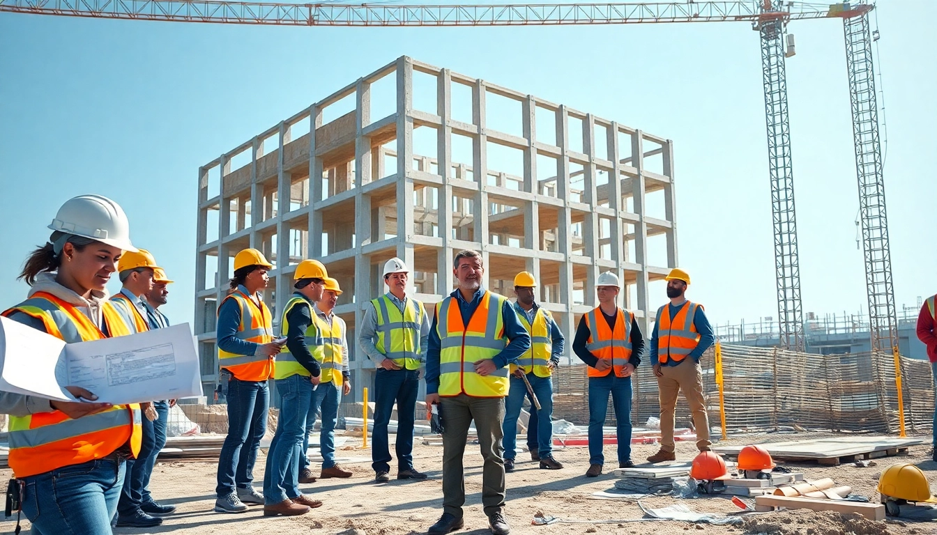 New Jersey Commercial General Contractor team collaborating on a construction project.