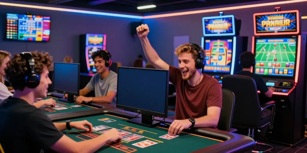 Engaging online gaming experience at https://five88bet.org/ with diverse players in a vibrant live casino environment.