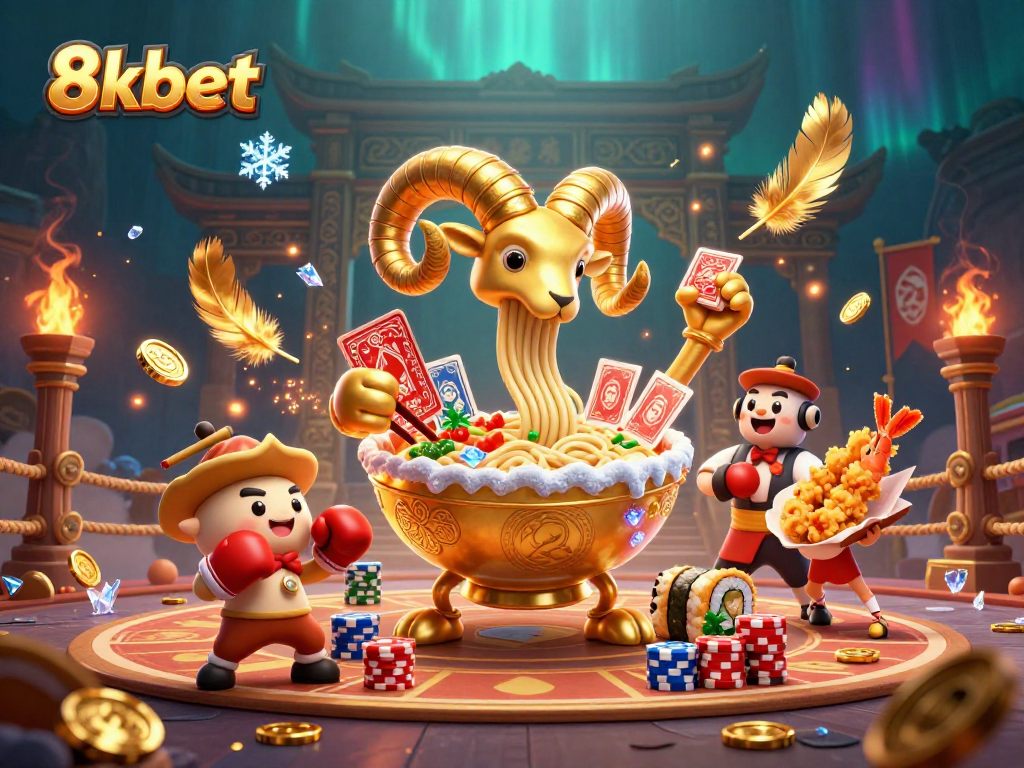 Engage in thrilling gaming at 8xbet with lively characters in a vibrant casino world.