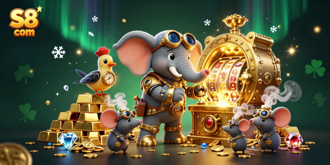Spin the golden slot machine at S8 com, where treasures and jackpots await in a vibrant casino world.