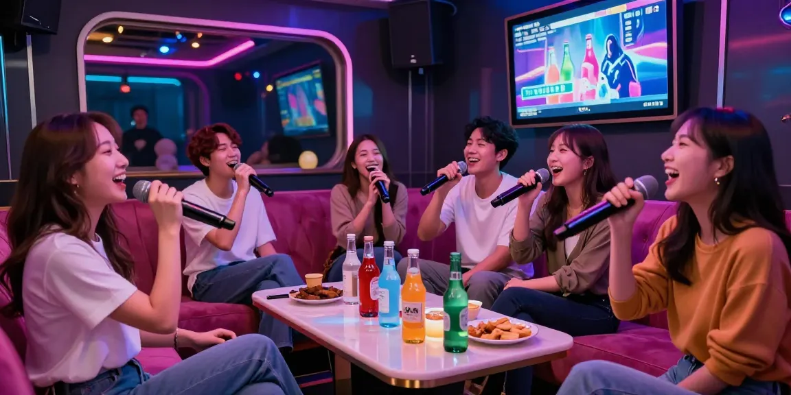 강남 달토에서 친구들과 노래 부르는 즐거운 순간을 담은 이미지