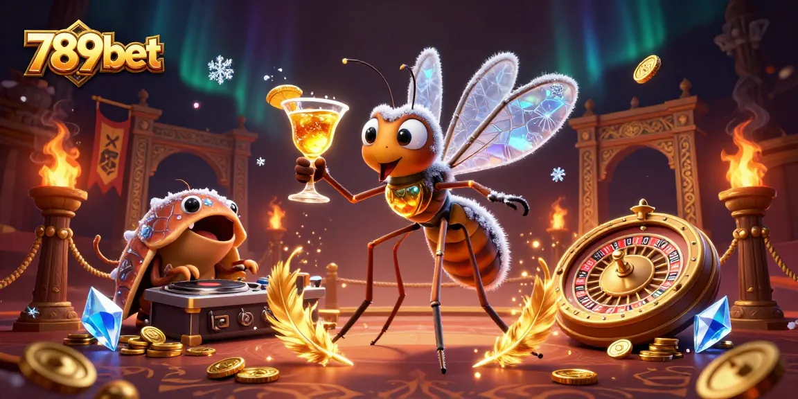 Experience the thrill of 789bet's casino with a vibrant scene featuring a unique mascot and interactive elements.