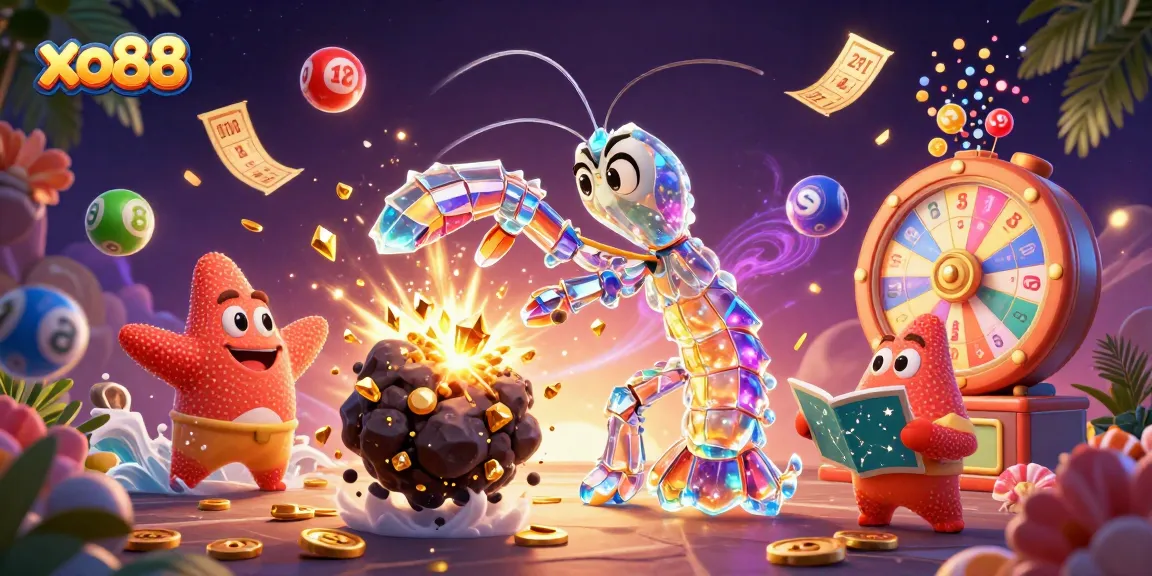 Experience the excitement of xo88 with vibrant lottery elements and dynamic casino visuals.