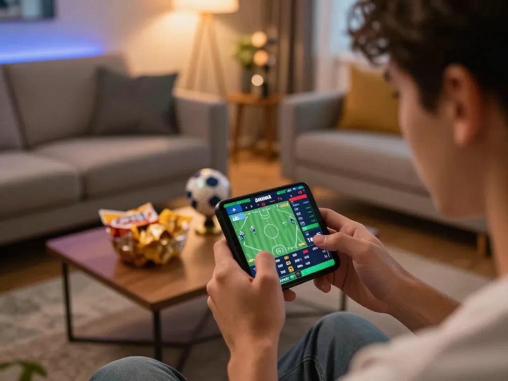 Exciting sports betting action at FUN79 with live odds displayed on smartphone