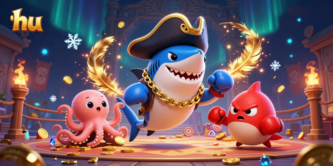 Engage in thrilling games at hu with colorful pirate characters and dynamic casino elements.