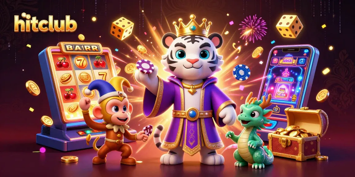 Experience thrilling gameplay at hitclub with vibrant 3D casino characters and jackpot excitement.