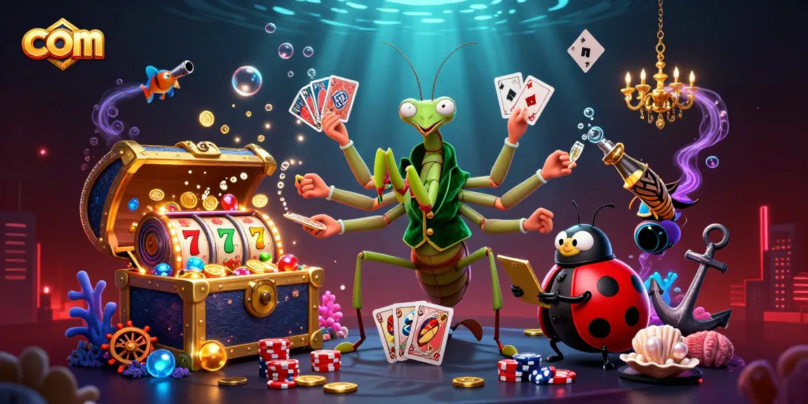 Engage in exciting gameplay with com as vibrant graphics showcase a card sharp's antics and bustling casino elements.