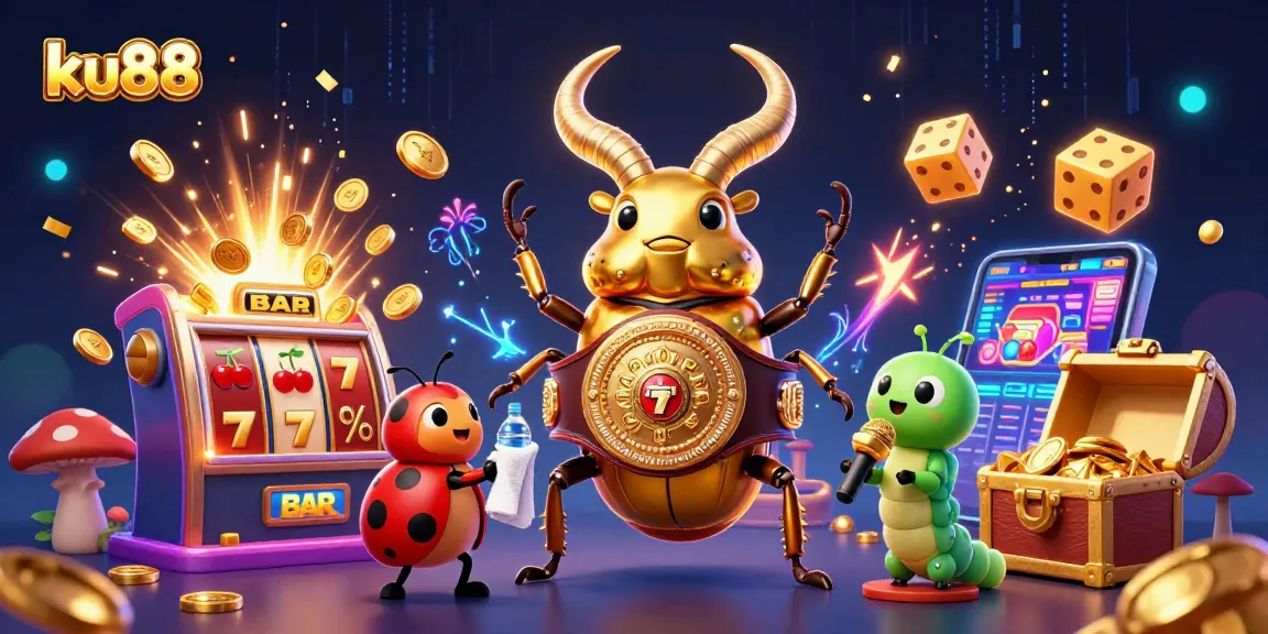 Engage in excitement with ku88's golden stag beetle boxing champion and vibrant slot machines!