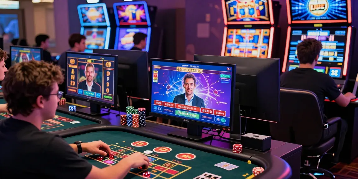 LUCK8 online gambling scene featuring players betting on virtual casino games.