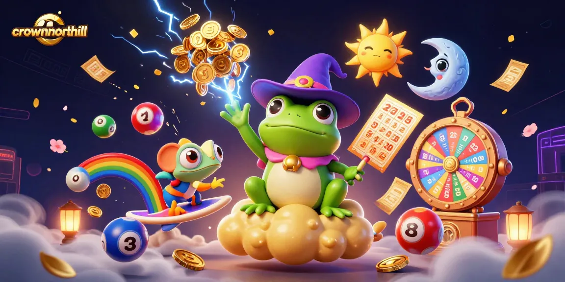 Experience thrilling gameplay at crownnorthill with vibrant casino elements like spinning prize wheels and golden coins.