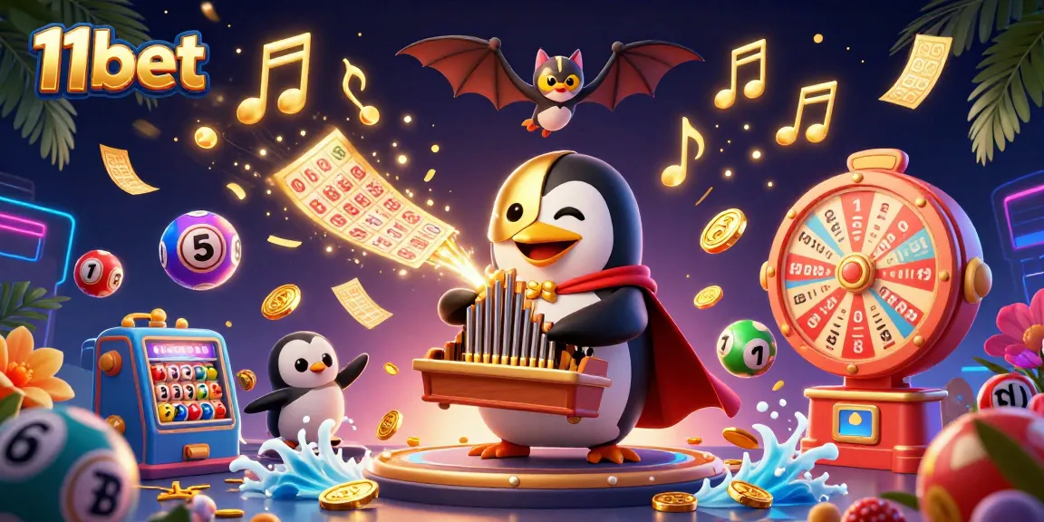 Engage with exciting 11bet gaming action featuring dazzling characters and vibrant lottery elements.