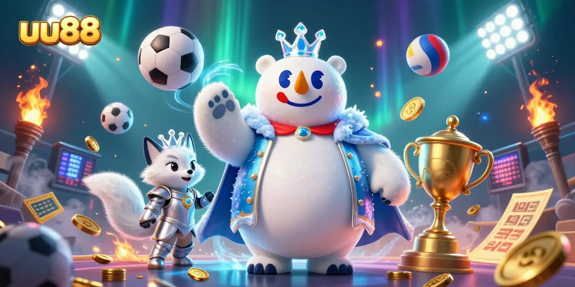 Experience the thrills of sports betting with the unique charm of uu88's polar bear mascot.