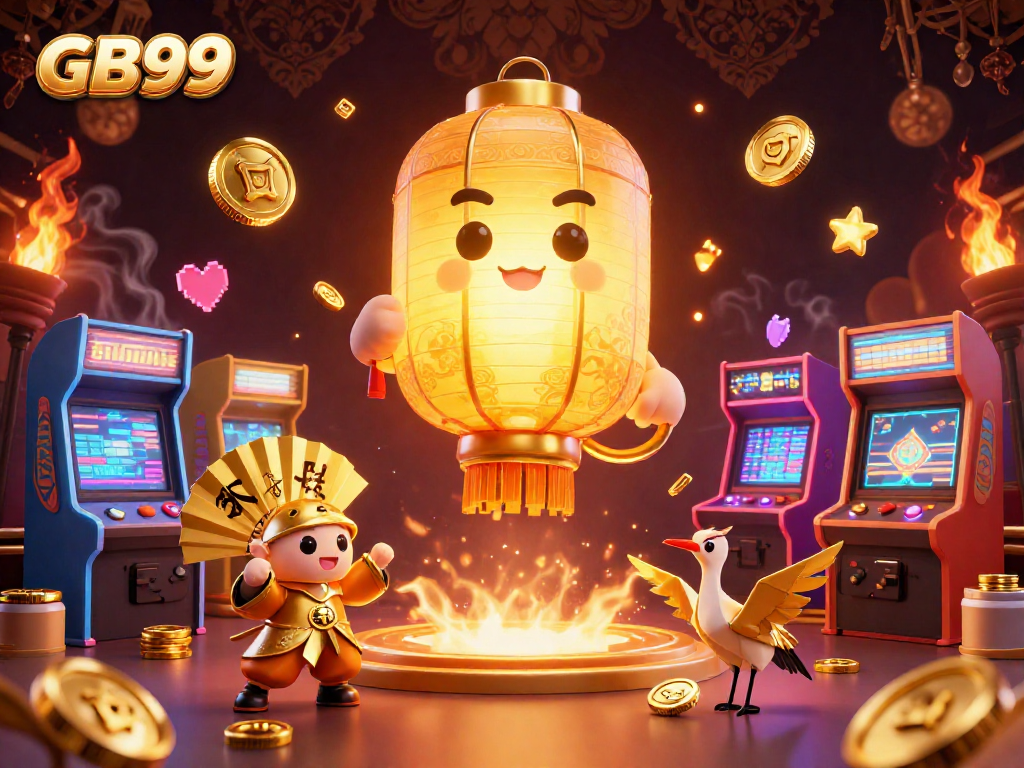Engage in thrilling gameplay with GB99's vibrant 3D casino scene, showcasing enchanting elements.