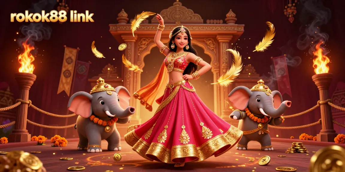 Experience top-tier slots with rousing visuals in the rokok88 link illustration featuring vibrant characters.