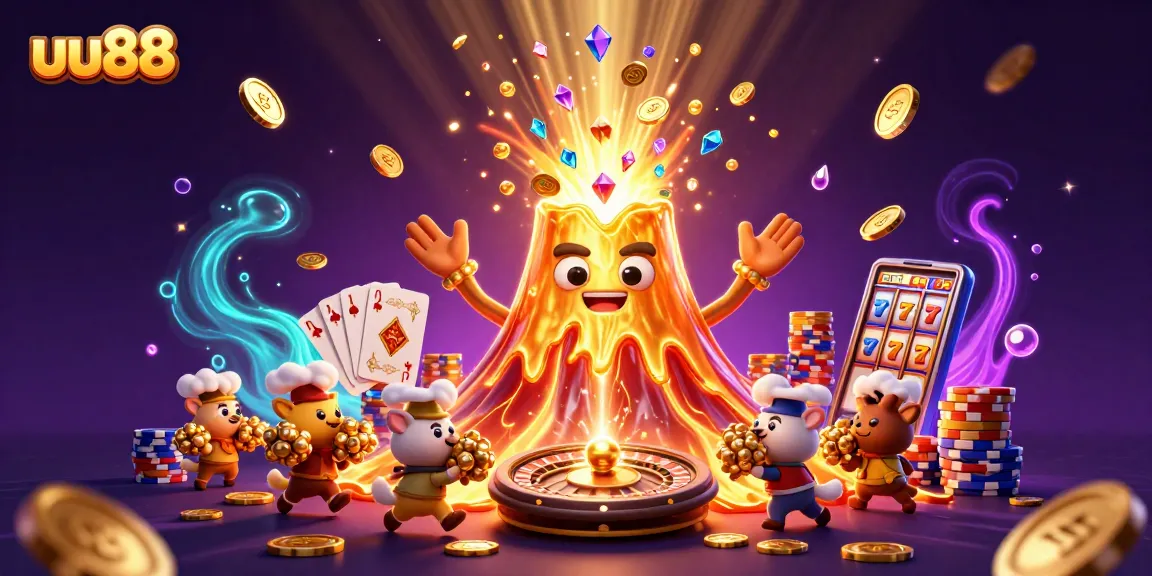 Experience thrilling wins at uu88 with a vibrant casino scene bursting with treasures.