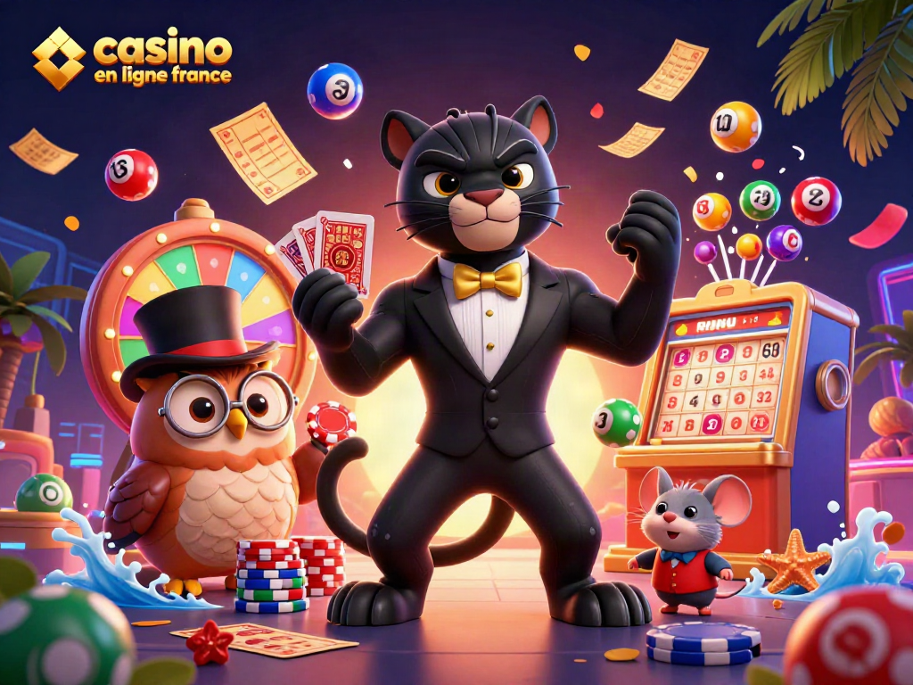 Les jeux au casino en ligne France : un panthère élégant, une chouette astucieuse, et une souris chanceuse!