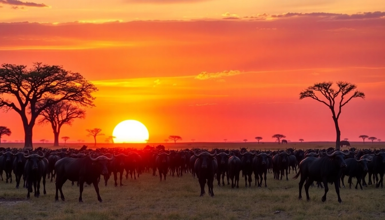 Witness the breathtaking wildebeest migration safari across the African savanna.