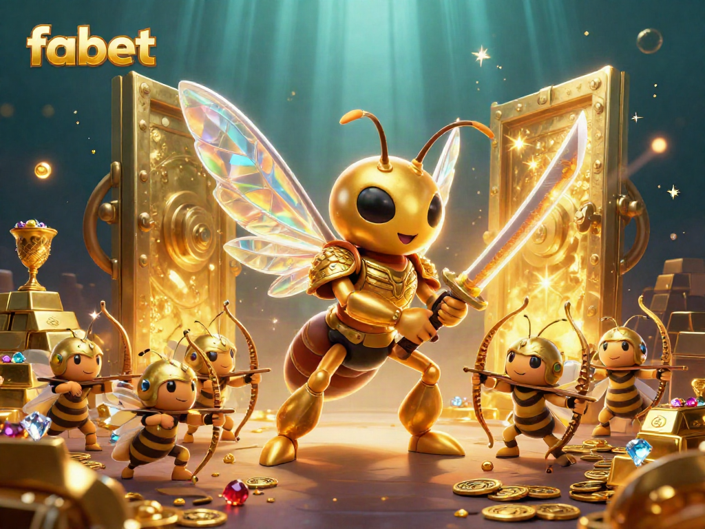 Experience wining strategies at FABET with a rich casino scene featuring gold treasures and samurai warriors.