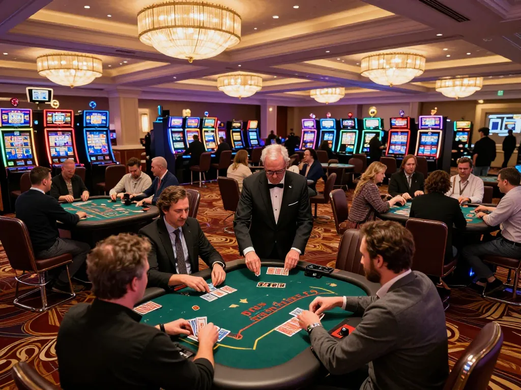 Players engage in thrilling blackjack gameplay at rokok88 casino, immersed in strategy and excitement.