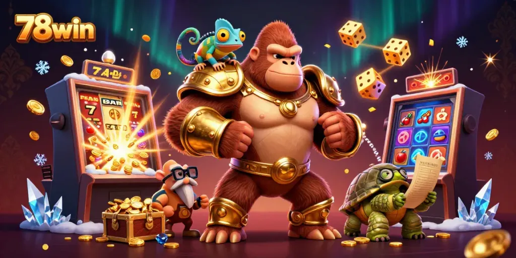 Engage with exciting gameplay at 78win, featuring dynamic characters and abundant casino elements.