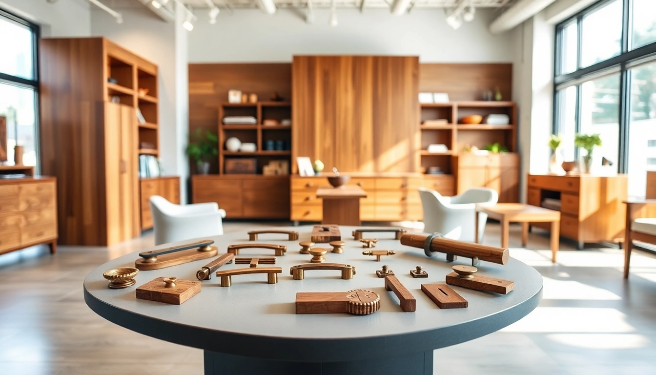 Showcase of high-quality products by a leading furniture hardware supplier.