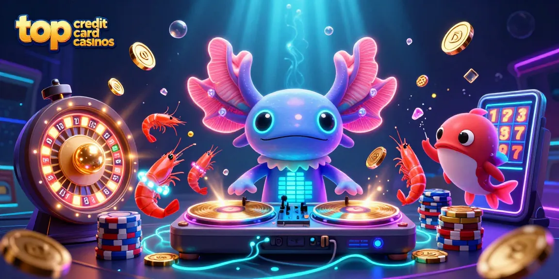 Experience the thrills at top credit card casinos with vibrant characters and dynamic game elements.