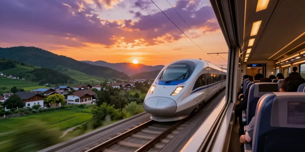 Experience the thrill of high speed train tickets for a luxury travel adventure.