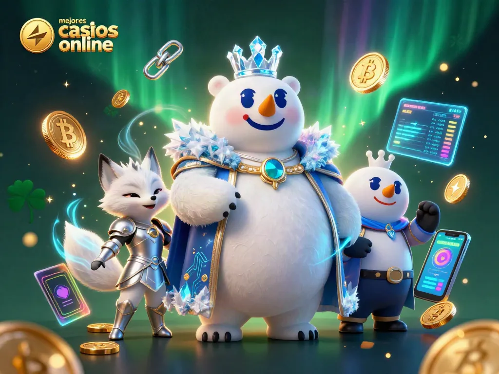 Visualiza los mejores casinos online con nuestro rey polar y su compañero en un mundo de entretenimiento.