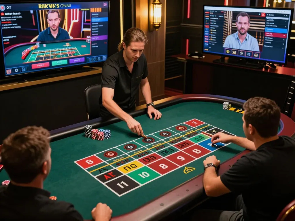 Experience interactive roulette gameplay at RIKVIP's online casino.