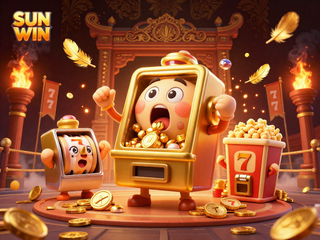 Win big with SUN WIN as golden slot machines celebrate their jackpot triumph!
