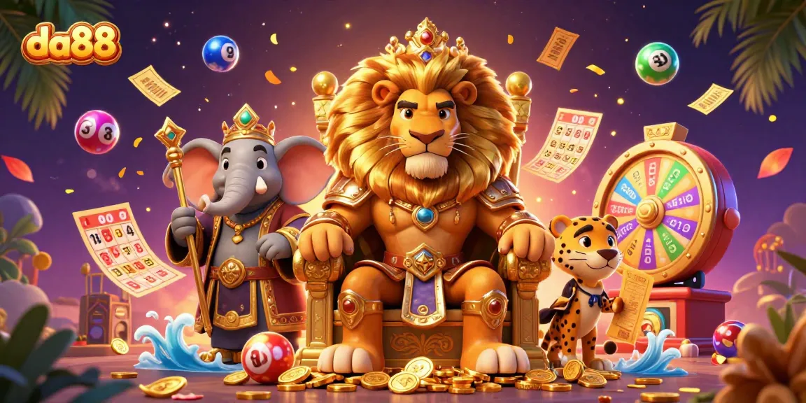 Engage in thrilling da88 casino adventures with vibrant characters and dynamic lottery elements.