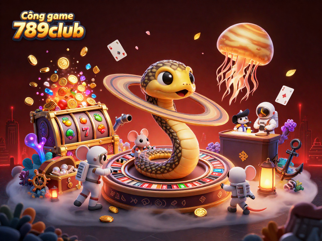 Engage with the thrilling Cổng game 789club as astronaut mice place bets on a cosmic roulette wheel.