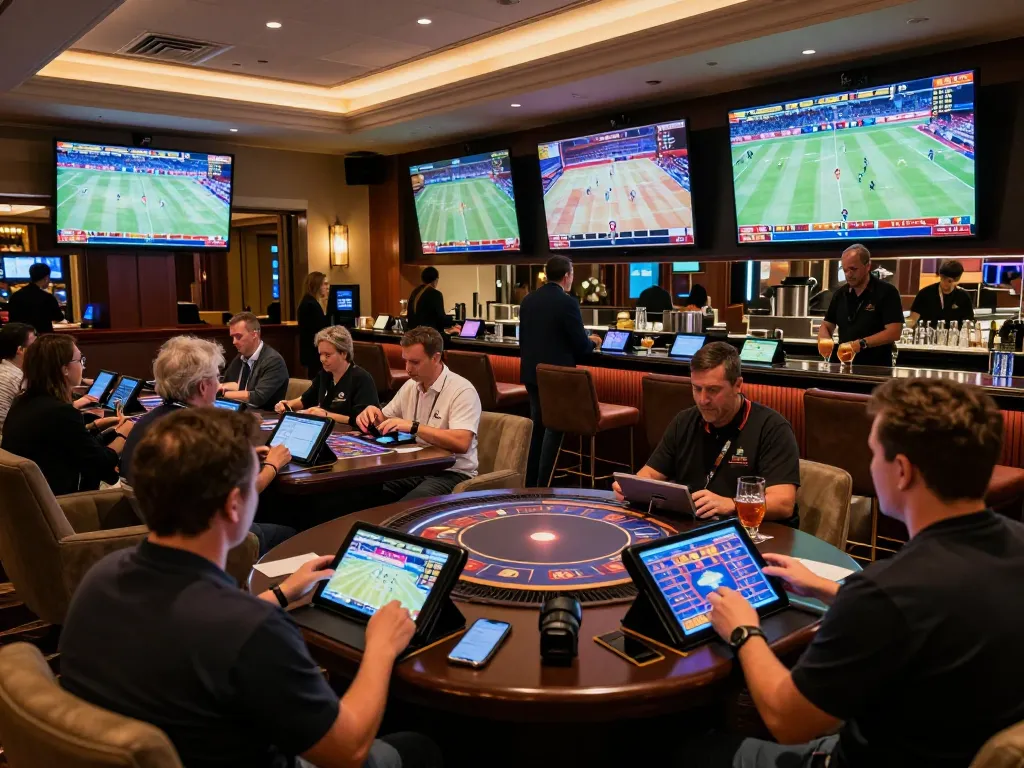 Experience the excitement of sports betting at Trang chủ gk88 with stylish lounges and eager bettors.