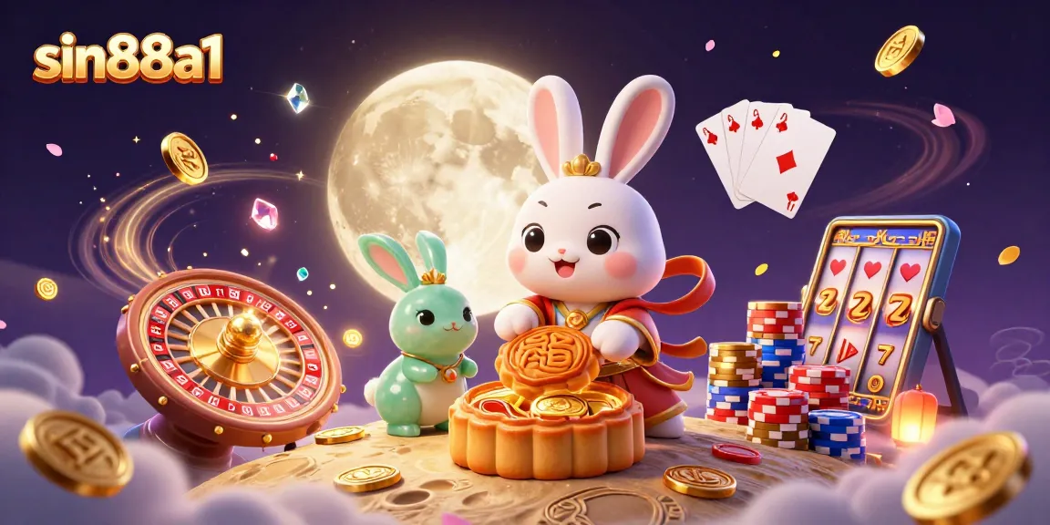 Experience thrilling gameplay at sin88a1 with our dynamic casino scene filled with luck and fortune.