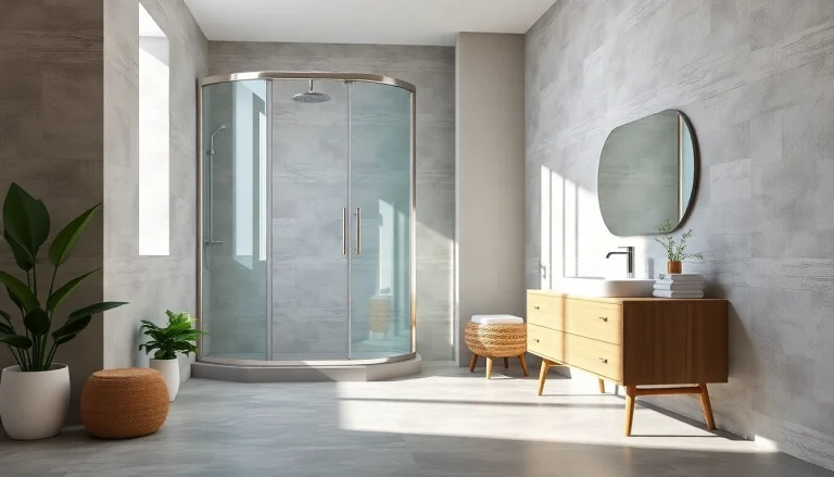 Schicke duschkabine 80x80 eckeinstieg in modernen Badezimmer mit eleganten Details.