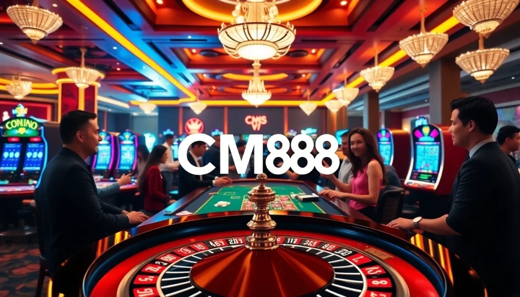 Experience the excitement of CM88 with vibrant casino games and engaging players in action.