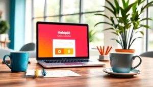 Craft an engaging hubspot marketing email in a professional digital workspace environment.