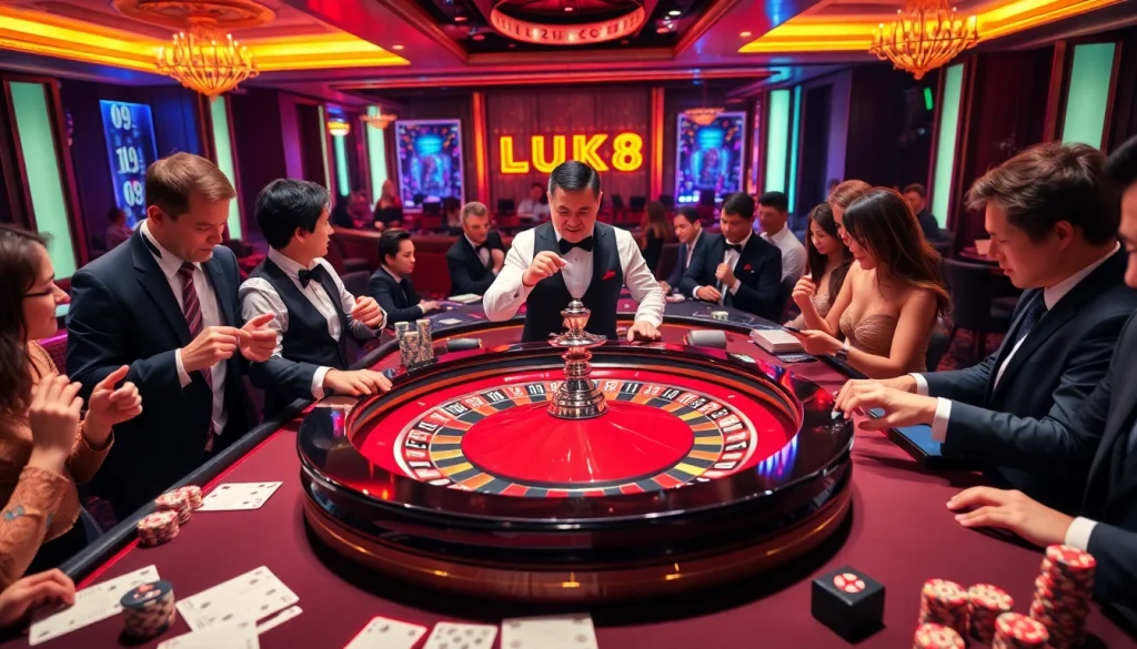 Cổng game LUCK8 offers thrilling roulette experiences with professional croupiers and eager players.